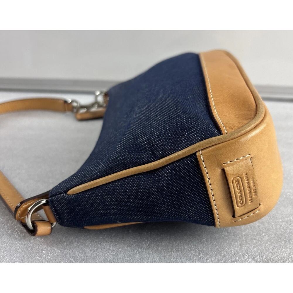 Coach Pouch Denim 7594 Women's Clutch Bag, small - Picture 4 of 7